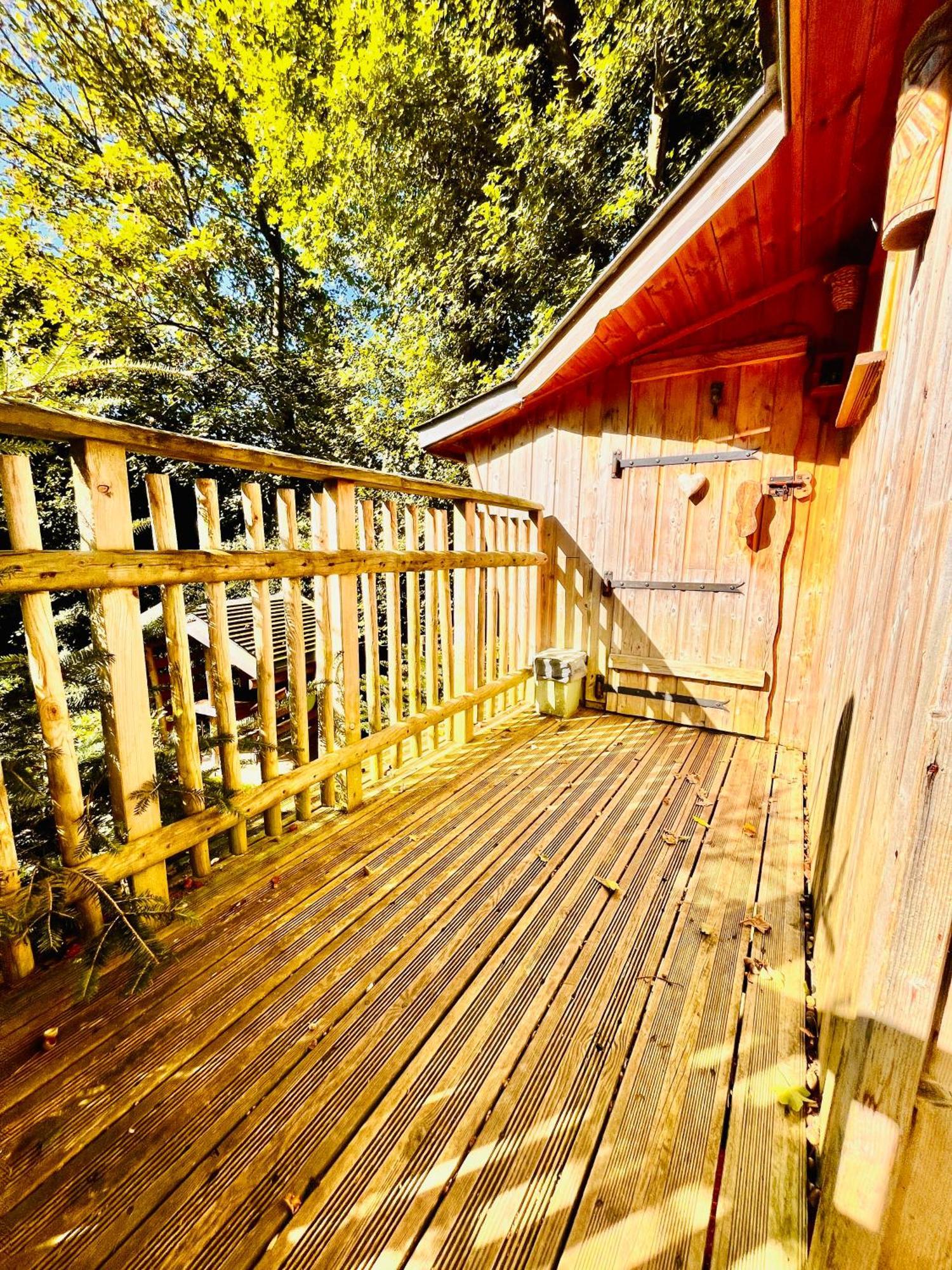 La Cabane Perchee Du Trappeur Ecrainville ภายนอก รูปภาพ