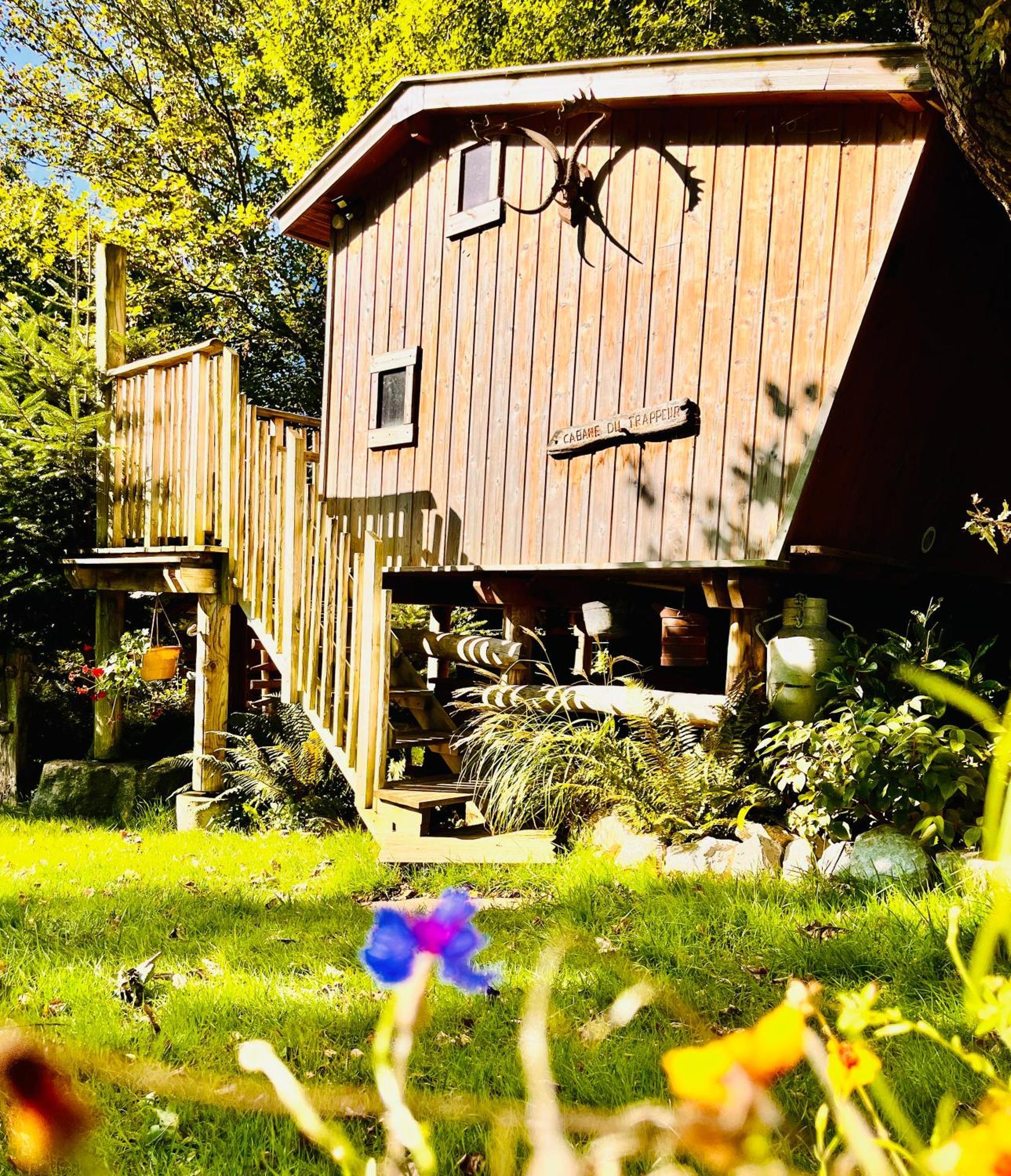 La Cabane Perchee Du Trappeur Ecrainville ภายนอก รูปภาพ